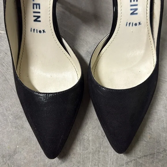 Anne Klein Black Pointed-Toe Pumps - Picture 2 of 2